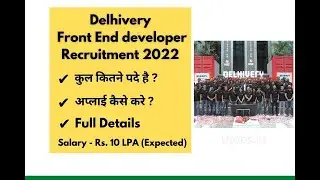 Delhivery front end developer recruitment 2022 | Front end developer jobs for freshers