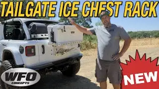 WFO Concepts Jeep JL Tailgate Ice Chest Rack!