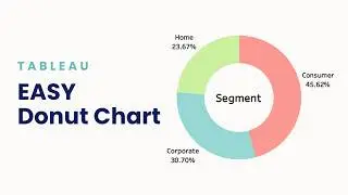 The Easiest Way to Build a Donut Chart 🍩 in Tableau