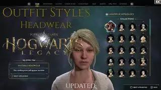 Hogwarts Legacy: Style Appearances -  All Headwear | UPDATED | 4K