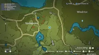 Genshin Impact - Springvale (Southeast) Defeat All Opponents Chest Challenge