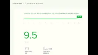 Fiverr English Test Score 9.5 I 2 April 2023 l Contact for Test 01318204358