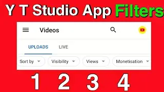Use Filters In Yt Studio App | Yt Studio App Me Filters Ko Use Kaise Kare | YT Studion app 2021