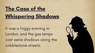 The Case of the Whispering Shadows | Sherlock Holmes | Learn English Through Story