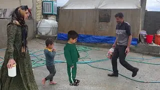 Qadir's meeting with the children, a rainy day and charcoal bread