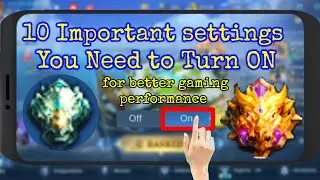 10 Important settings you need to turn on for better gaming performance
