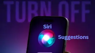 How To Turn Off Siri Suggestions On iPhone  ||  Disable Siri Suggestions 2024