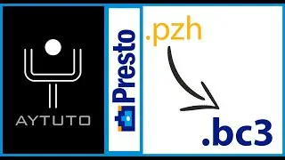 Exportar de  PZH a  BC3 en PRESTO