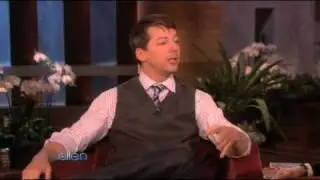 Ellen DeGeneres and Sean Hayes.  Will he guess the mystery word? 1.22.09