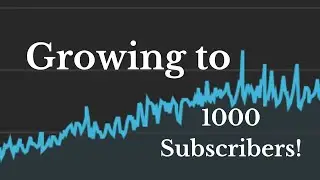 Growing my channel to 1000 Subscribers