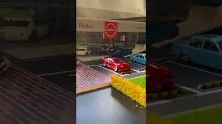 Hot wheels dealership installation! 🚘 #diecast #diorama #hotwheels #164 #lamborghini #nissan