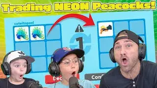 We Trade ONLY NEON PEACOCKS in Rich Server! Roblox Adopt Me Trade Challenge!!