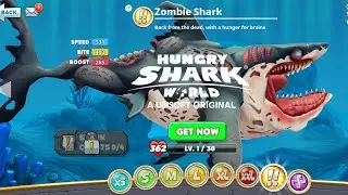 ZOMBIE SHARK GAMEPLAY - HUNGRY SHARK WORLD | KAIJU GAMER PH