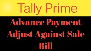 How to Adjust advance payment against sales bill