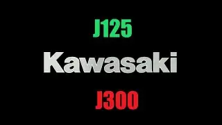 KAWASAKI J125,  KAWASAKI J300. SCOOTERS