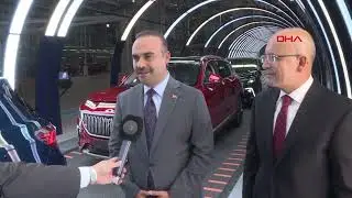 Bakanlar Mehmet Fatih Kacır ve Mehmet Şimşek, Togg fabrikasını ziyaret etti