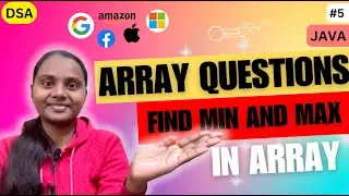 Find the Min & Max Element in Array using Min number of Comparisons 🔥| GFG | Arrays | JAVA💯 | DSA 🚀
