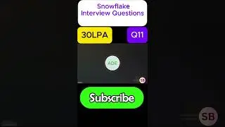 Snowflake Interview Questions and Answers || Data Engineer || SQL || Q11