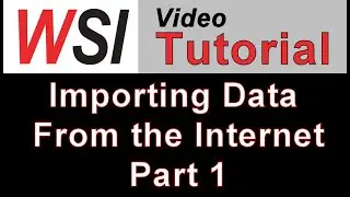 Importing Multi-Table Data From the Internet - PART 1 OF 2