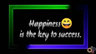 success is not the key to happiness// motivation in business.status