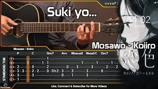 (Suki yo) Koiiro - Mosawo - Acoustic (Fingerstyle Guitar Cover) TAB Tutorial