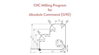 CNC Programming of Arcs / CNC Milling Part Programming / Radius Milling Program / CNC Programming