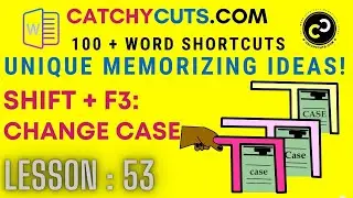 Word: Change Case, How to change Case in Word. Shift + F3 Unique Memorizing Ideas !