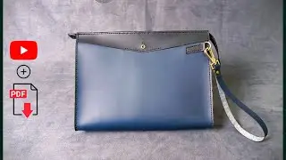 Leather Clutch pattern pdf download easy to make