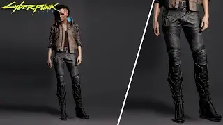 Cyberpunk2077 - Modding Showcase: Original Female V's Pants (E3 V, 48 Minute Gameplay Reveal)
