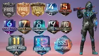 Pubg Mobile Season 1 to 13 elite pass | pubg mobile season 1 to 13 royale pass rewards,100rp rewards