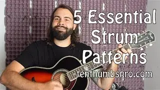 Easy Beginner Guitar Tutorial - 5 Beginner Strum Patterns