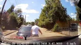 Автохамы и быдло на дороге, езда по встречке.   #10