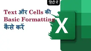 Excel in Hindi- Text & Cells Formatting 