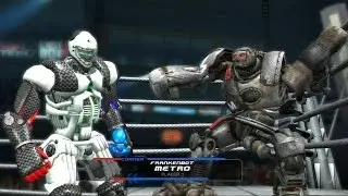 REAL STEEL-walkthrough(METRO against all)Dark METRO vs PRISMA & HATTORI 2.0