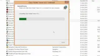 Cisco Packet Tracer Un Installation in Windows