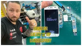 SAMSUNG GALAXY S7 - BOARD CRACKED - V.I.P DATARECOVERY - SWAPPING CPU, RAM AND UFS TO A DONOR BOARD