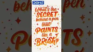 DOMS Brush Pens Unboxing & Review | 24 Vibrant Colors for Artists & Students!