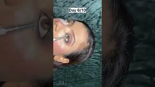 Day 6/10 half cut crease eye makeup #shorts