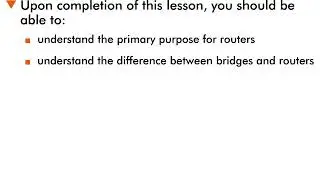 Routers - 3 : Lesson Objectives
