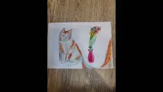 рисование кошки для учителя💗🐈😻