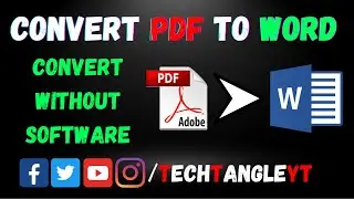 How to Convert PDF to Word Without any Software