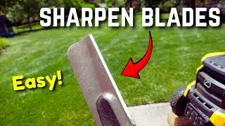 How to Sharpen Lawn Mower Blades - THE EASIEST WAY