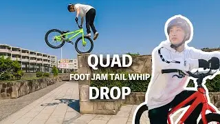 Landed The First Ever Quad Foot Jam Tail Whip Drop in StreetTrials Scene