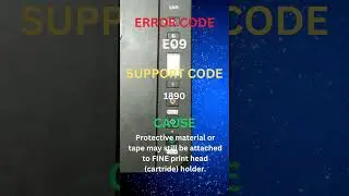 E09 | Canon pixma printer error codes and causes #printertroubleshooting  #canon #pixma #printer