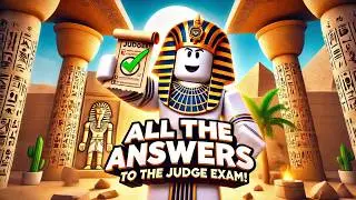 How to Pass the Judge Exam in  Ancient Egypt Roblox
