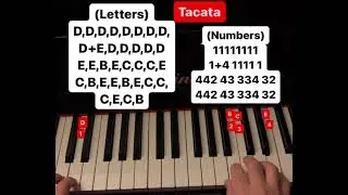 Tacata piano tutorial (letters and numbers)