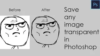 How to save irregular shape transparent in photoshop