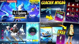FINALLY 4.1 UPDATE DOWNLOAD NOW | GLACIER M16A4 RETURN | NEXT MYTHIC FORGE | BGMI MYTHIC FORGR | 4.1