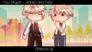 You Stupid - Adrien and Felix - Not a Ship - Shitpost - Original - Gacha Club [ REMAKE ]