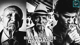 Dramatic black and white | Lightroom CC Android
